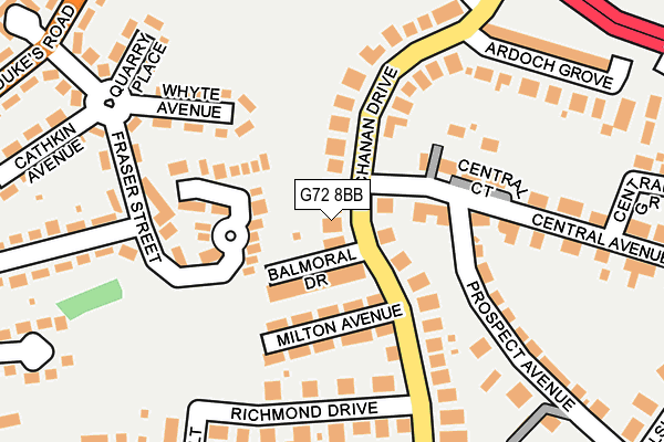 G72 8BB map - OS OpenMap – Local (Ordnance Survey) G72 8BB map - OS OpenMap – Local (Ordnance Survey)