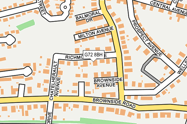 G72 8BH map - OS OpenMap – Local (Ordnance Survey) G72 8BH map - OS OpenMap – Local (Ordnance Survey)