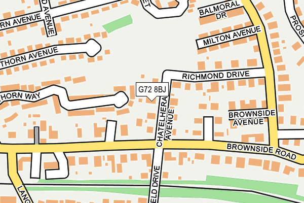 G72 8BJ map - OS OpenMap – Local (Ordnance Survey) G72 8BJ map - OS OpenMap – Local (Ordnance Survey)
