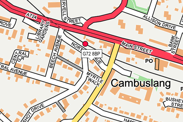 G72 8BP map - OS OpenMap – Local (Ordnance Survey) G72 8BP map - OS OpenMap – Local (Ordnance Survey)