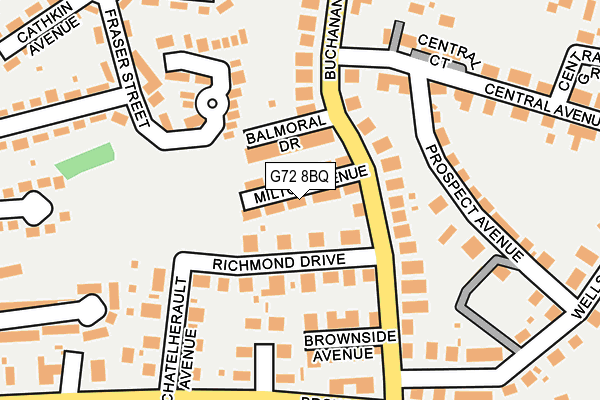 G72 8BQ map - OS OpenMap – Local (Ordnance Survey) G72 8BQ map - OS OpenMap – Local (Ordnance Survey)