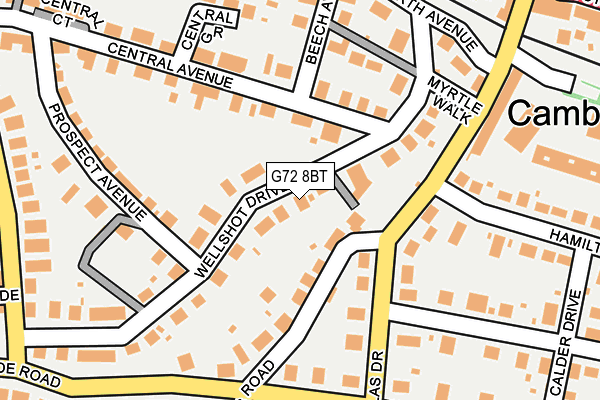 G72 8BT map - OS OpenMap – Local (Ordnance Survey) G72 8BT map - OS OpenMap – Local (Ordnance Survey)