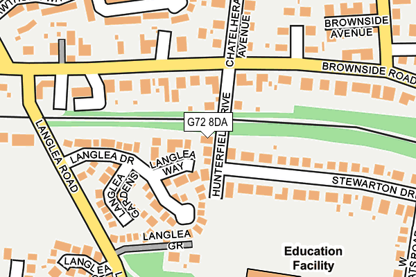 G72 8DA map - OS OpenMap – Local (Ordnance Survey) G72 8DA map - OS OpenMap – Local (Ordnance Survey)