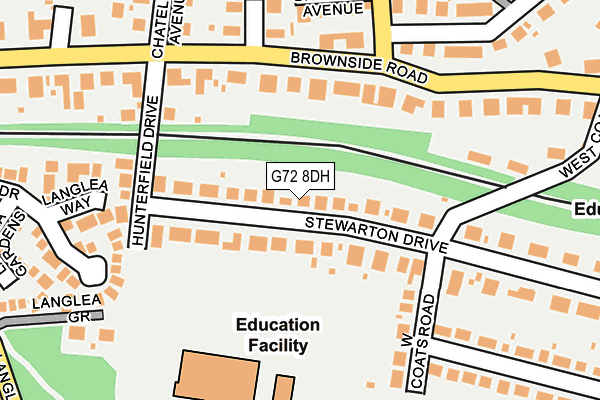 G72 8DH map - OS OpenMap – Local (Ordnance Survey) G72 8DH map - OS OpenMap – Local (Ordnance Survey)