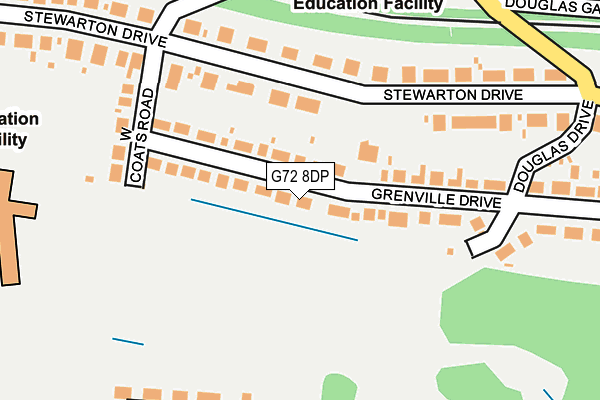 G72 8DP map - OS OpenMap – Local (Ordnance Survey) G72 8DP map - OS OpenMap – Local (Ordnance Survey)
