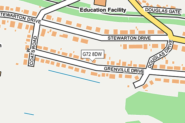 G72 8DW map - OS OpenMap – Local (Ordnance Survey) G72 8DW map - OS OpenMap – Local (Ordnance Survey)