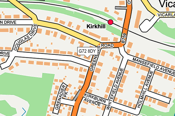 G72 8DY map - OS OpenMap – Local (Ordnance Survey) G72 8DY map - OS OpenMap – Local (Ordnance Survey)