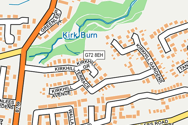 G72 8EH map - OS OpenMap – Local (Ordnance Survey)