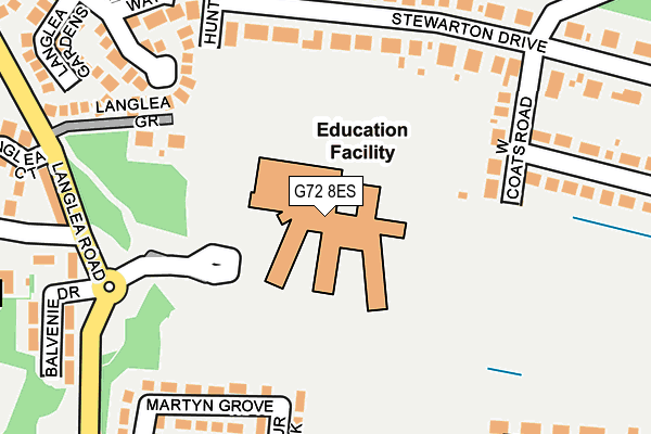 G72 8ES map - OS OpenMap – Local (Ordnance Survey) G72 8ES map - OS OpenMap – Local (Ordnance Survey)