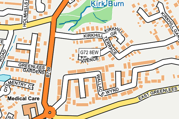 G72 8EW map - OS OpenMap – Local (Ordnance Survey) G72 8EW map - OS OpenMap – Local (Ordnance Survey)