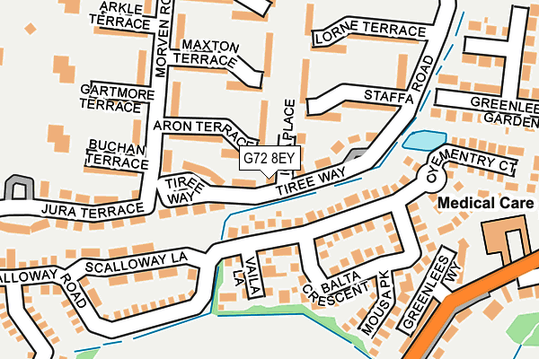 G72 8EY map - OS OpenMap – Local (Ordnance Survey) G72 8EY map - OS OpenMap – Local (Ordnance Survey)