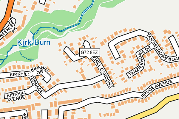 G72 8EZ map - OS OpenMap – Local (Ordnance Survey) G72 8EZ map - OS OpenMap – Local (Ordnance Survey)