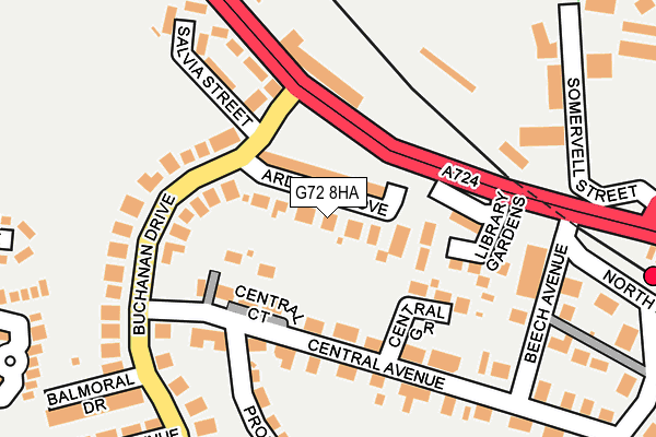 G72 8HA map - OS OpenMap – Local (Ordnance Survey) G72 8HA map - OS OpenMap – Local (Ordnance Survey)