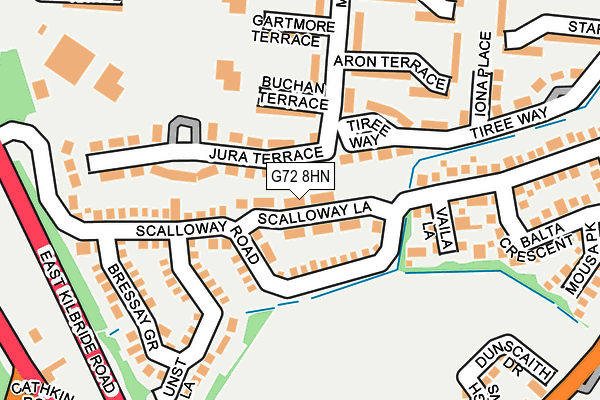 G72 8HN map - OS OpenMap – Local (Ordnance Survey) G72 8HN map - OS OpenMap – Local (Ordnance Survey)