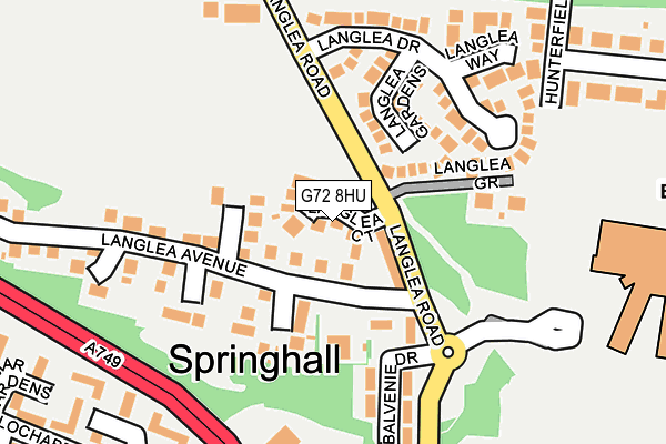 G72 8HU map - OS OpenMap – Local (Ordnance Survey) G72 8HU map - OS OpenMap – Local (Ordnance Survey)