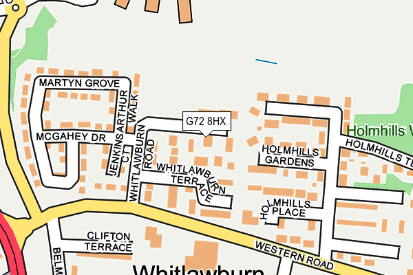 G72 8HX map - OS OpenMap – Local (Ordnance Survey) G72 8HX map - OS OpenMap – Local (Ordnance Survey)