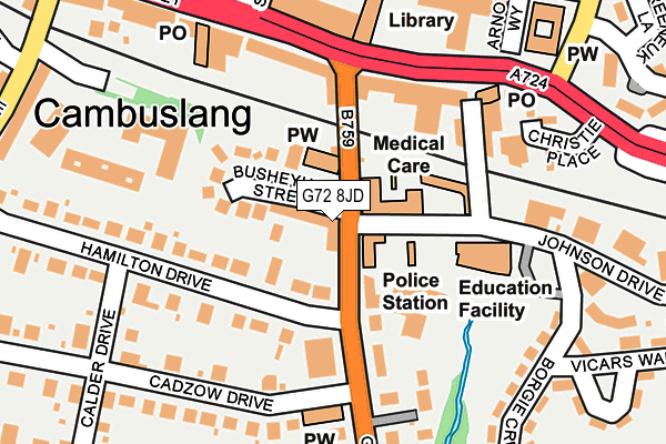 G72 8JD map - OS OpenMap – Local (Ordnance Survey) G72 8JD map - OS OpenMap – Local (Ordnance Survey)