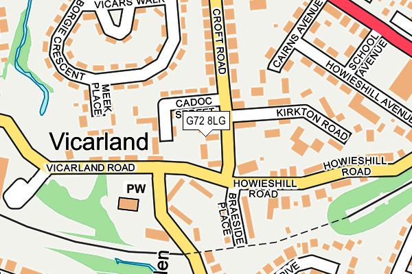 G72 8LG map - OS OpenMap – Local (Ordnance Survey) G72 8LG map - OS OpenMap – Local (Ordnance Survey)