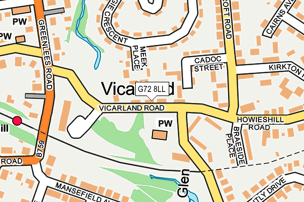 G72 8LL map - OS OpenMap – Local (Ordnance Survey) G72 8LL map - OS OpenMap – Local (Ordnance Survey)