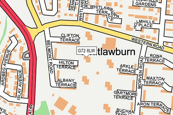 G72 8LW map - OS OpenMap – Local (Ordnance Survey) G72 8LW map - OS OpenMap – Local (Ordnance Survey)