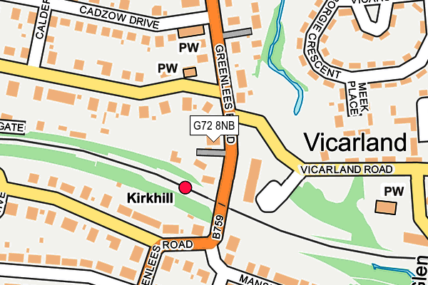 G72 8NB map - OS OpenMap – Local (Ordnance Survey) G72 8NB map - OS OpenMap – Local (Ordnance Survey)