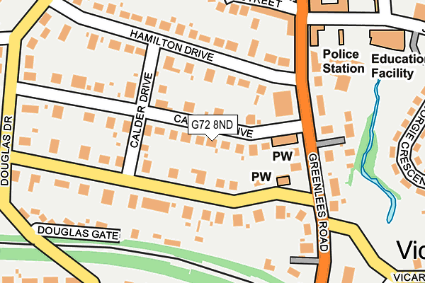 G72 8ND map - OS OpenMap – Local (Ordnance Survey) G72 8ND map - OS OpenMap – Local (Ordnance Survey)