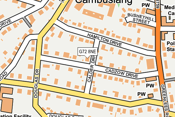G72 8NE map - OS OpenMap – Local (Ordnance Survey) G72 8NE map - OS OpenMap – Local (Ordnance Survey)