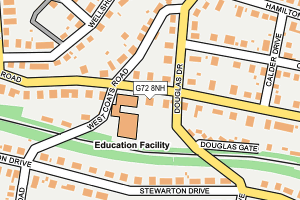 G72 8NH map - OS OpenMap – Local (Ordnance Survey) G72 8NH map - OS OpenMap – Local (Ordnance Survey)