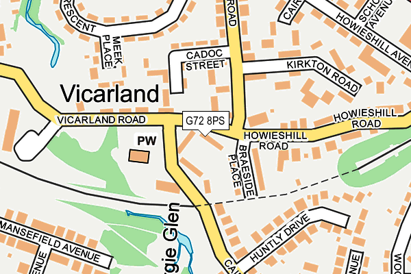G72 8PS map - OS OpenMap – Local (Ordnance Survey) G72 8PS map - OS OpenMap – Local (Ordnance Survey)
