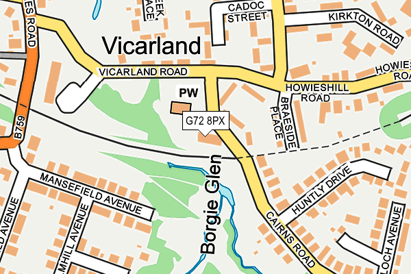 G72 8PX map - OS OpenMap – Local (Ordnance Survey) G72 8PX map - OS OpenMap – Local (Ordnance Survey)