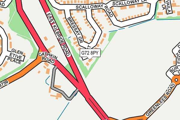 G72 8PY map - OS OpenMap – Local (Ordnance Survey) G72 8PY map - OS OpenMap – Local (Ordnance Survey)