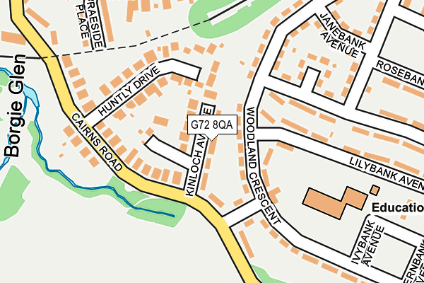 G72 8QA map - OS OpenMap – Local (Ordnance Survey) G72 8QA map - OS OpenMap – Local (Ordnance Survey)