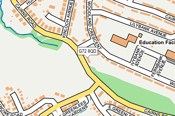 G72 8QD map - OS OpenMap – Local (Ordnance Survey) G72 8QD map - OS OpenMap – Local (Ordnance Survey)