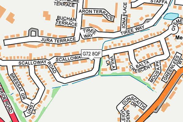 G72 8QF map - OS OpenMap – Local (Ordnance Survey) G72 8QF map - OS OpenMap – Local (Ordnance Survey)