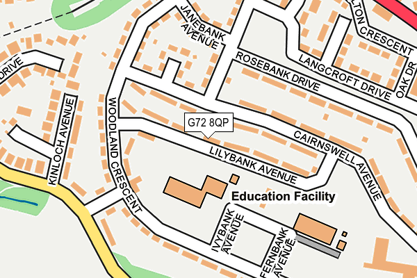 G72 8QP map - OS OpenMap – Local (Ordnance Survey)