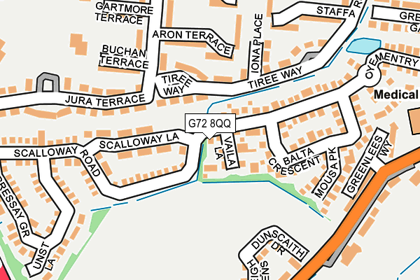 G72 8QQ map - OS OpenMap – Local (Ordnance Survey) G72 8QQ map - OS OpenMap – Local (Ordnance Survey)