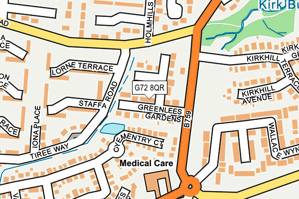 G72 8QR map - OS OpenMap – Local (Ordnance Survey) G72 8QR map - OS OpenMap – Local (Ordnance Survey)