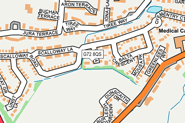 G72 8QS map - OS OpenMap – Local (Ordnance Survey) G72 8QS map - OS OpenMap – Local (Ordnance Survey)