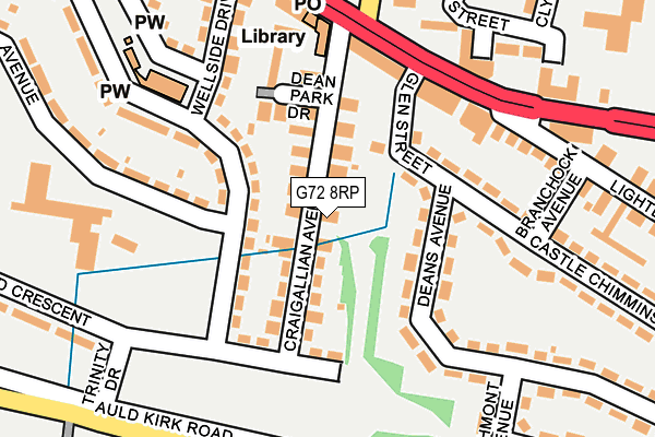 G72 8RP map - OS OpenMap – Local (Ordnance Survey) G72 8RP map - OS OpenMap – Local (Ordnance Survey)