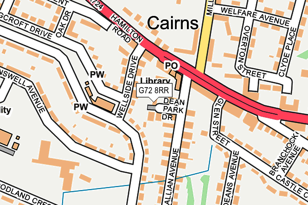 G72 8RR map - OS OpenMap – Local (Ordnance Survey) G72 8RR map - OS OpenMap – Local (Ordnance Survey)
