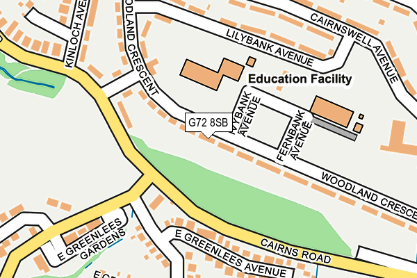 G72 8SB map - OS OpenMap – Local (Ordnance Survey) G72 8SB map - OS OpenMap – Local (Ordnance Survey)