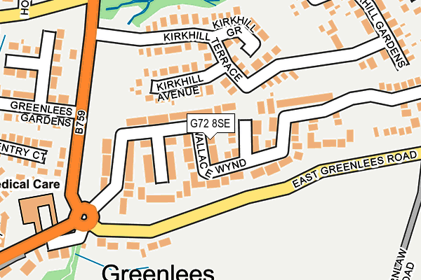 G72 8SE map - OS OpenMap – Local (Ordnance Survey) G72 8SE map - OS OpenMap – Local (Ordnance Survey)