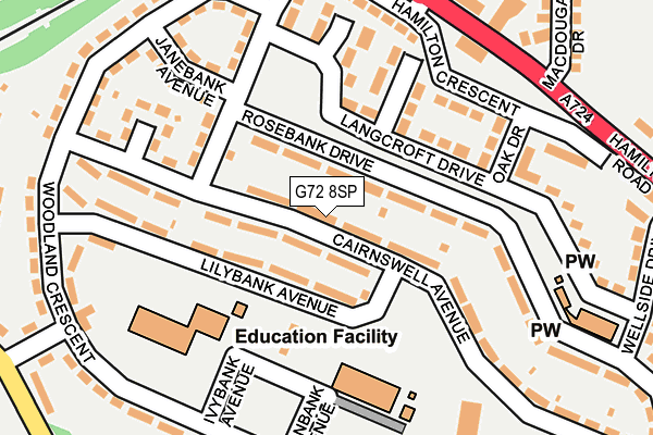 G72 8SP map - OS OpenMap – Local (Ordnance Survey) G72 8SP map - OS OpenMap – Local (Ordnance Survey)