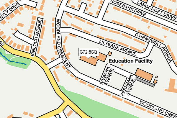 G72 8SQ map - OS OpenMap – Local (Ordnance Survey) G72 8SQ map - OS OpenMap – Local (Ordnance Survey)