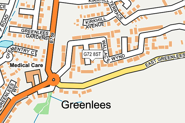 G72 8ST map - OS OpenMap – Local (Ordnance Survey) G72 8ST map - OS OpenMap – Local (Ordnance Survey)