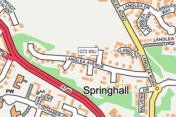 G72 8SU map - OS OpenMap – Local (Ordnance Survey) G72 8SU map - OS OpenMap – Local (Ordnance Survey)