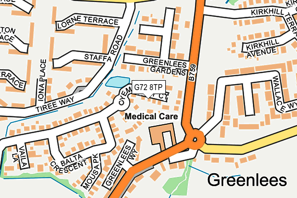 G72 8TP map - OS OpenMap – Local (Ordnance Survey) G72 8TP map - OS OpenMap – Local (Ordnance Survey)