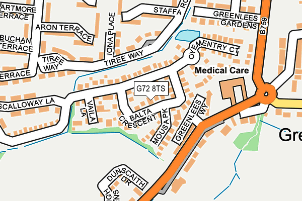 G72 8TS map - OS OpenMap – Local (Ordnance Survey) G72 8TS map - OS OpenMap – Local (Ordnance Survey)