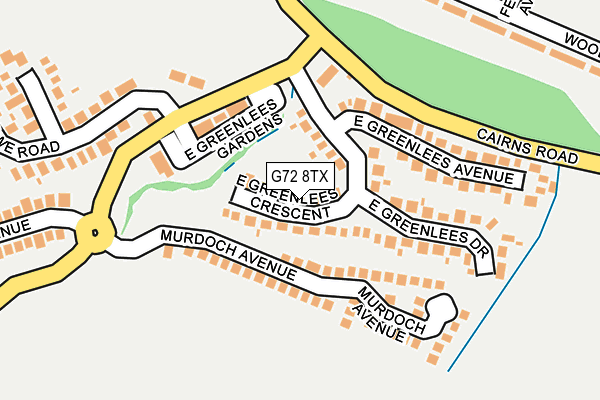 G72 8TX map - OS OpenMap – Local (Ordnance Survey) G72 8TX map - OS OpenMap – Local (Ordnance Survey)