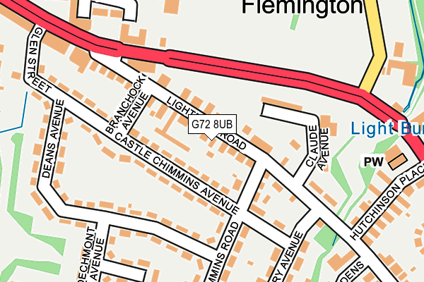 G72 8UB map - OS OpenMap – Local (Ordnance Survey) G72 8UB map - OS OpenMap – Local (Ordnance Survey)